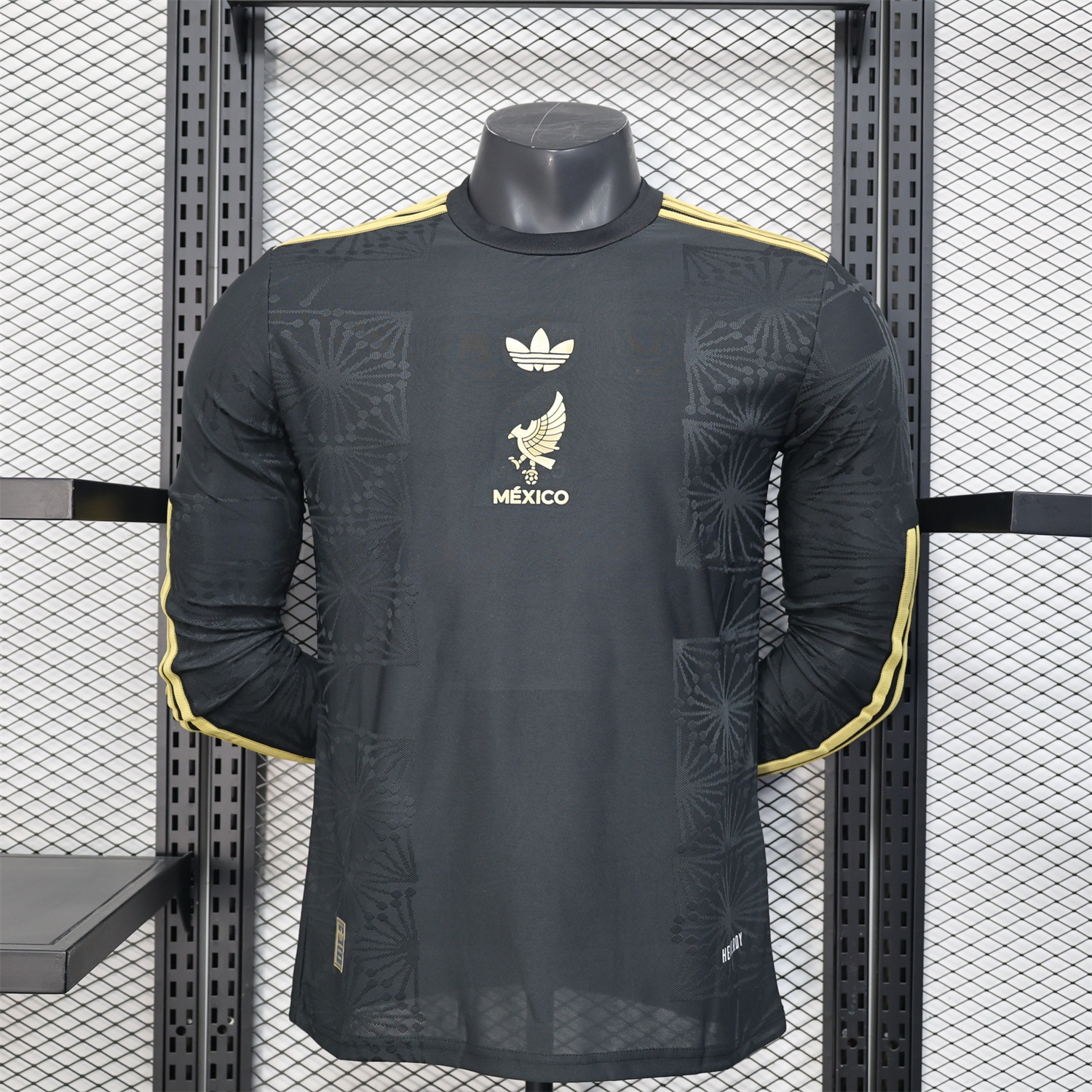 Mexico 2025 Gold Cup Black Long Sleeves Jersey - Player Version - ManixJersey