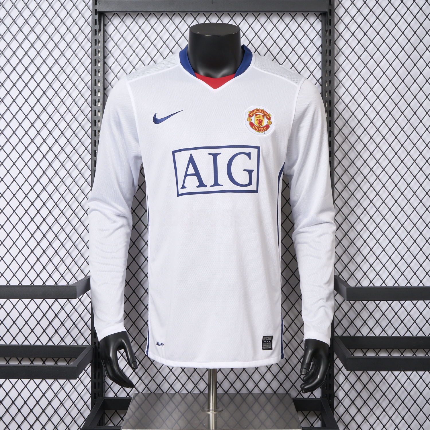 Retro Manchester United 2008-09 Away Long Sleeve Jersey - Player Version - ManixJersey