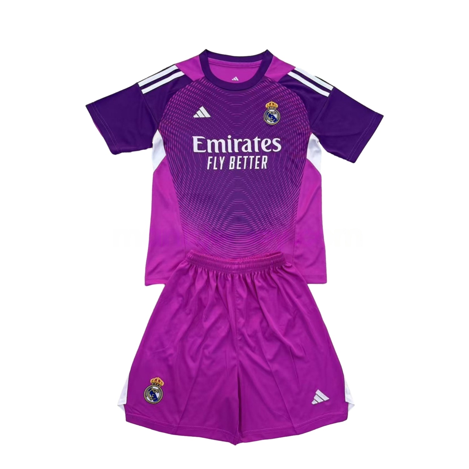 Real Madrid 25-26 Purple Goalkeeper Men's Adult Jersey Set - Fans Version - ManixJersey
