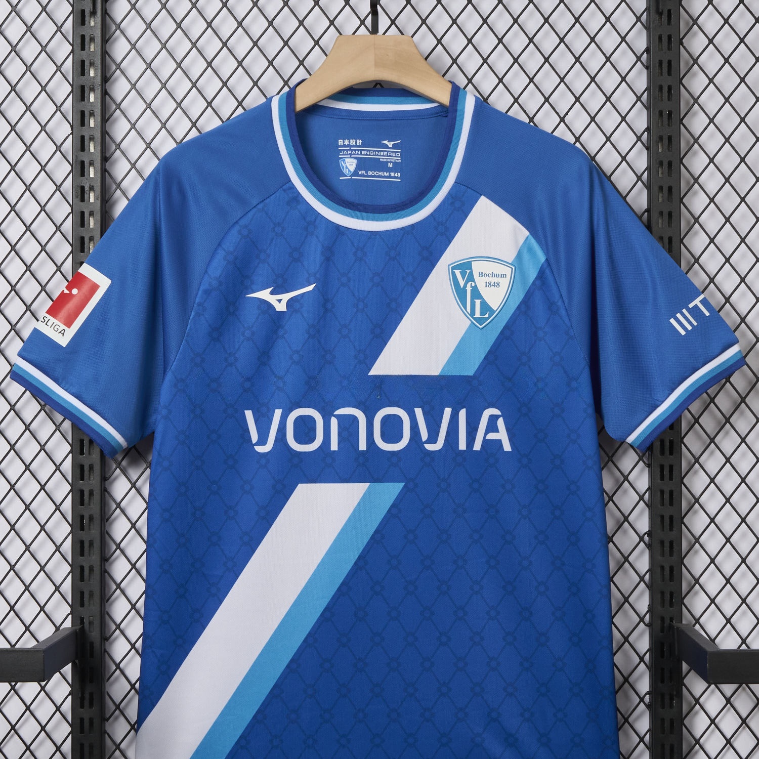 Bochum 24-25 White Slanted Stripe Special Jersey with Sponsors - Fans Version - ManixJersey