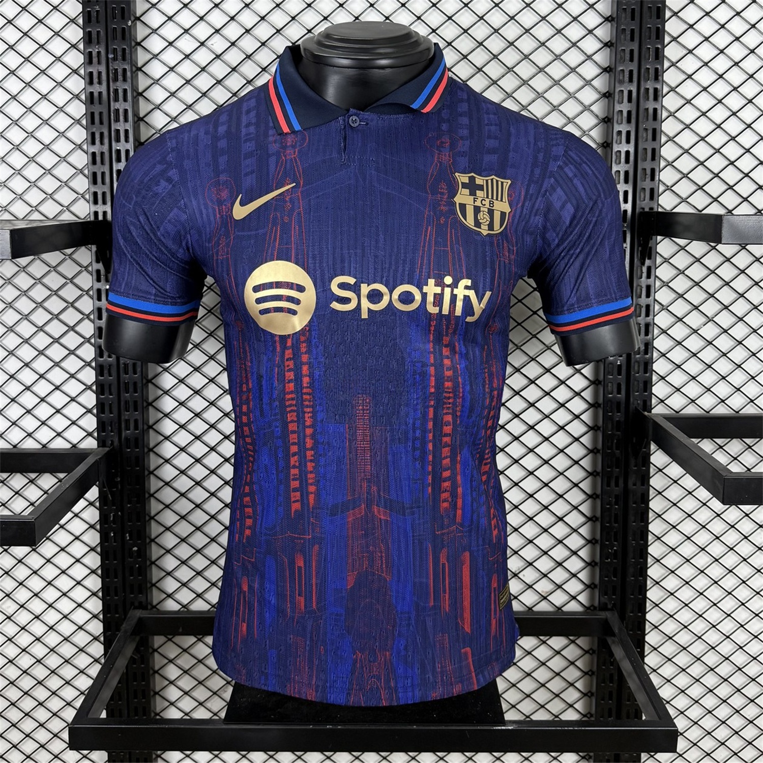 B.A.R.S.A 25-26 Sagrada Família Blue Special Edition Jersey - Player Version - ManixJersey