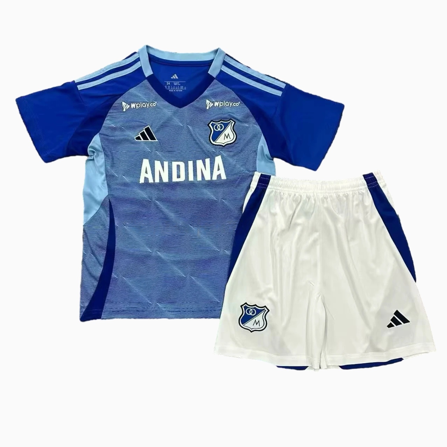 Millonarios 25-26 Home Kids Kit - ManixJersey