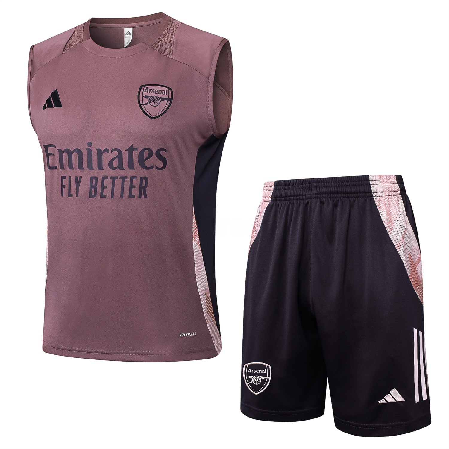Arsenal 25-26 Vest Training Set - Purple Vest and Deep Purple Shorts - ManixJersey