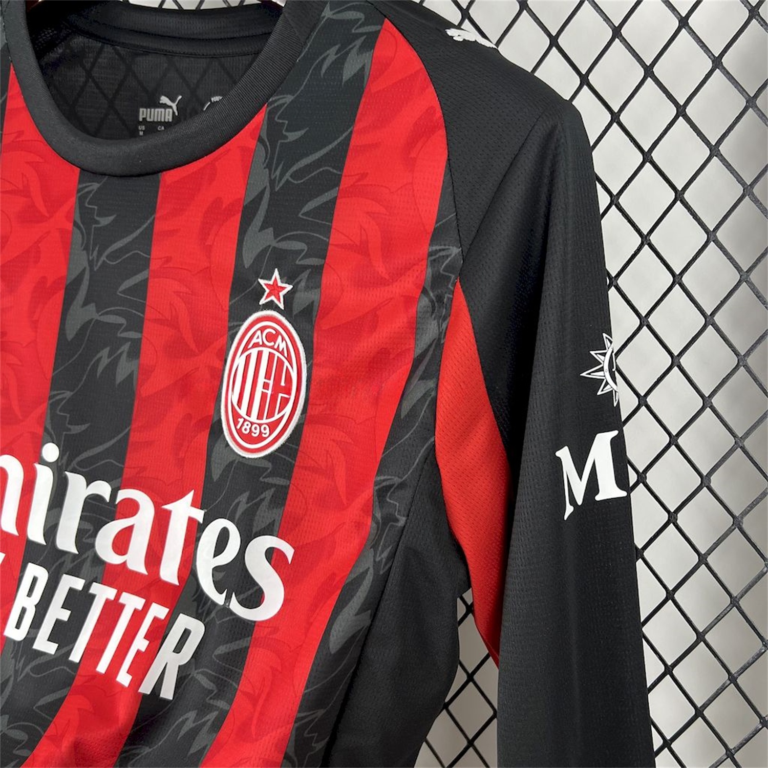 AC Milan 25-26 Home Long Sleeves Jersey - Fans Version - ManixJersey