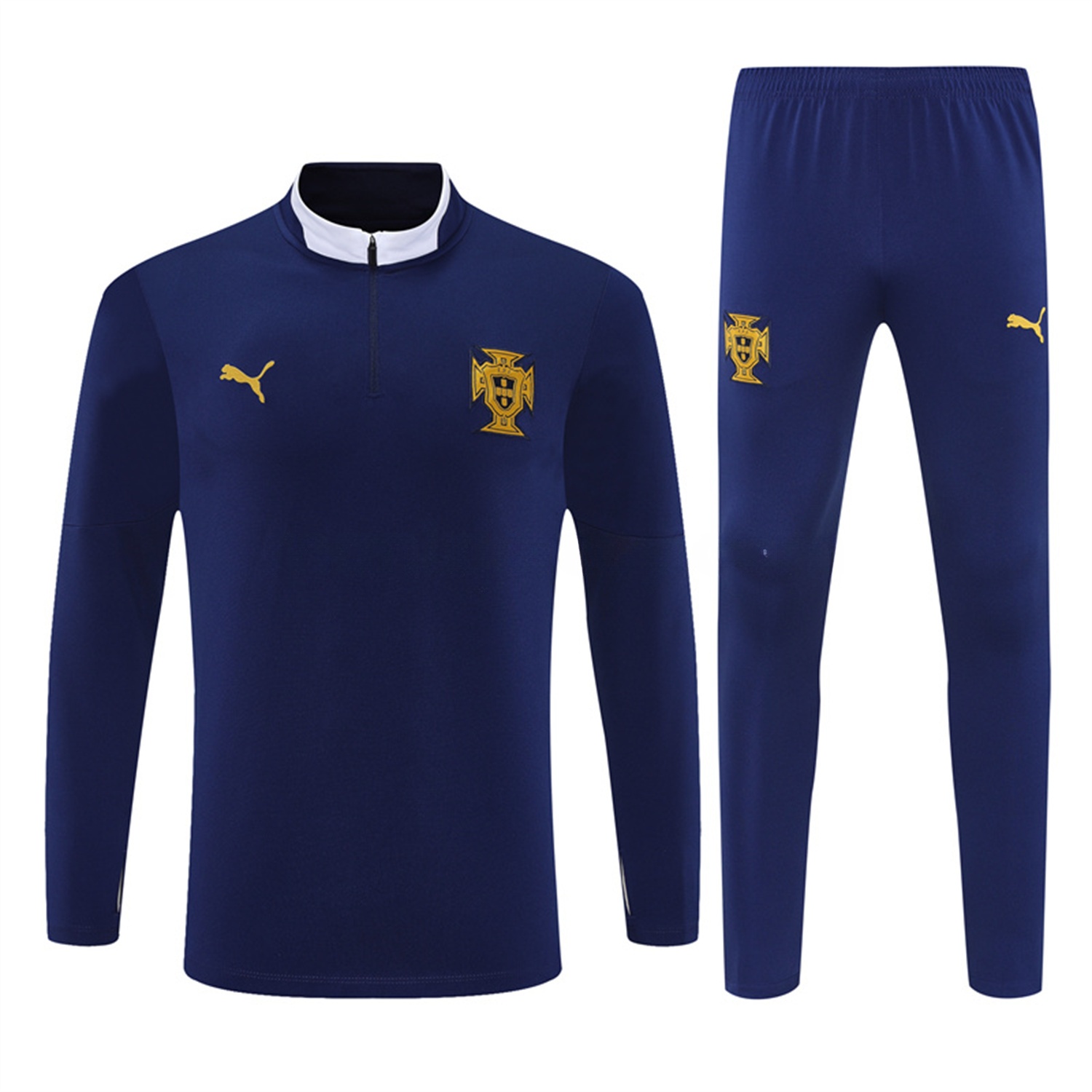 Portugal 25-26 Kids Long Sleeve Training Set - Royal Blue - ManixJersey
