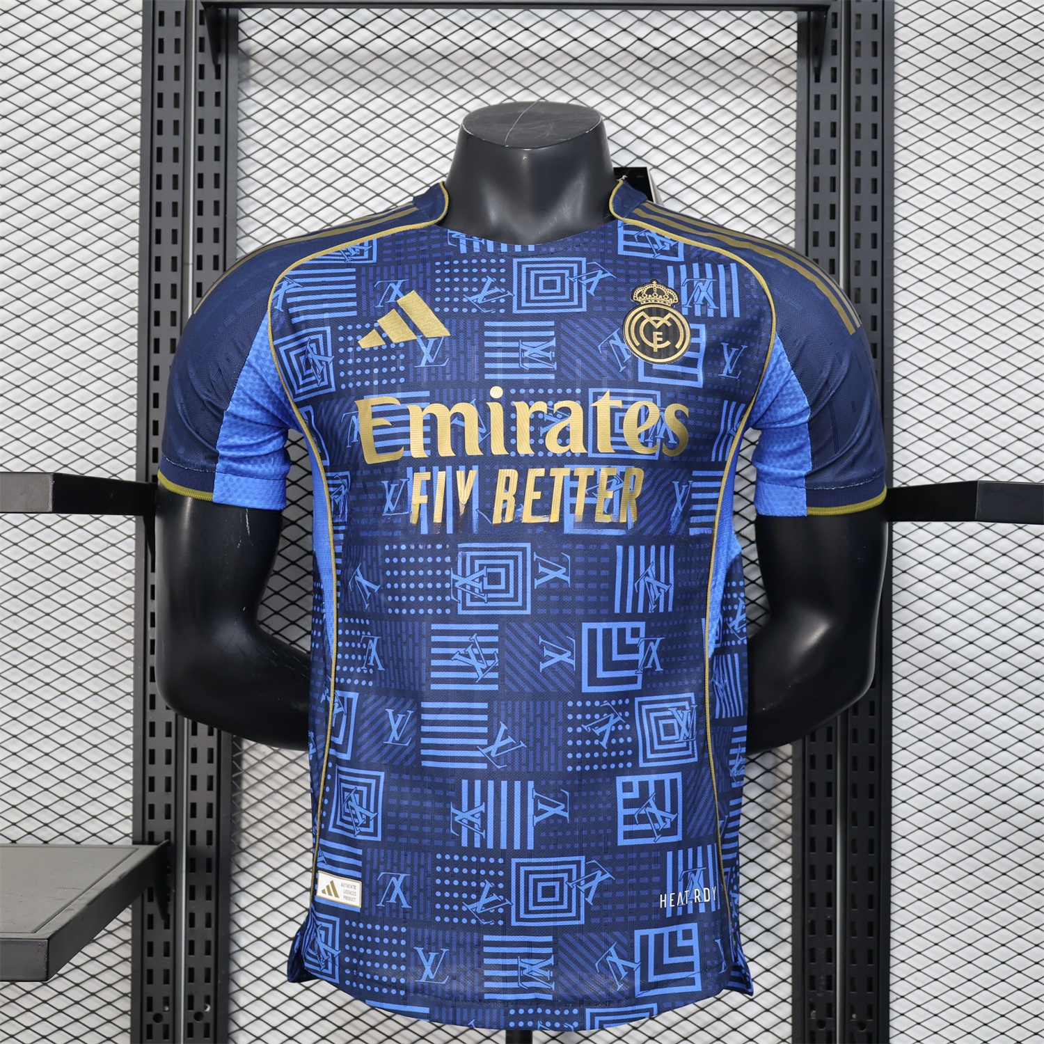 Real Madrid 25-26 Blue Gold Special Edition Jersey - Player Version - ManixJersey