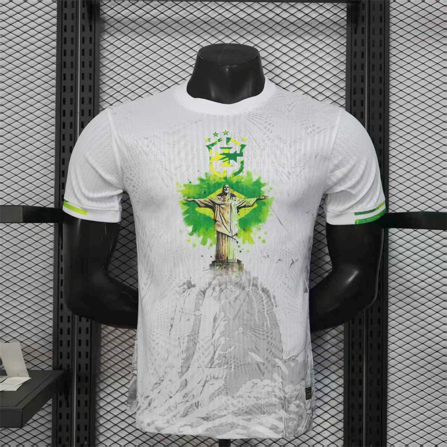 Brazil 25-26 Christ the Redeemer Statue White Jersey - Player Version - ManixJersey