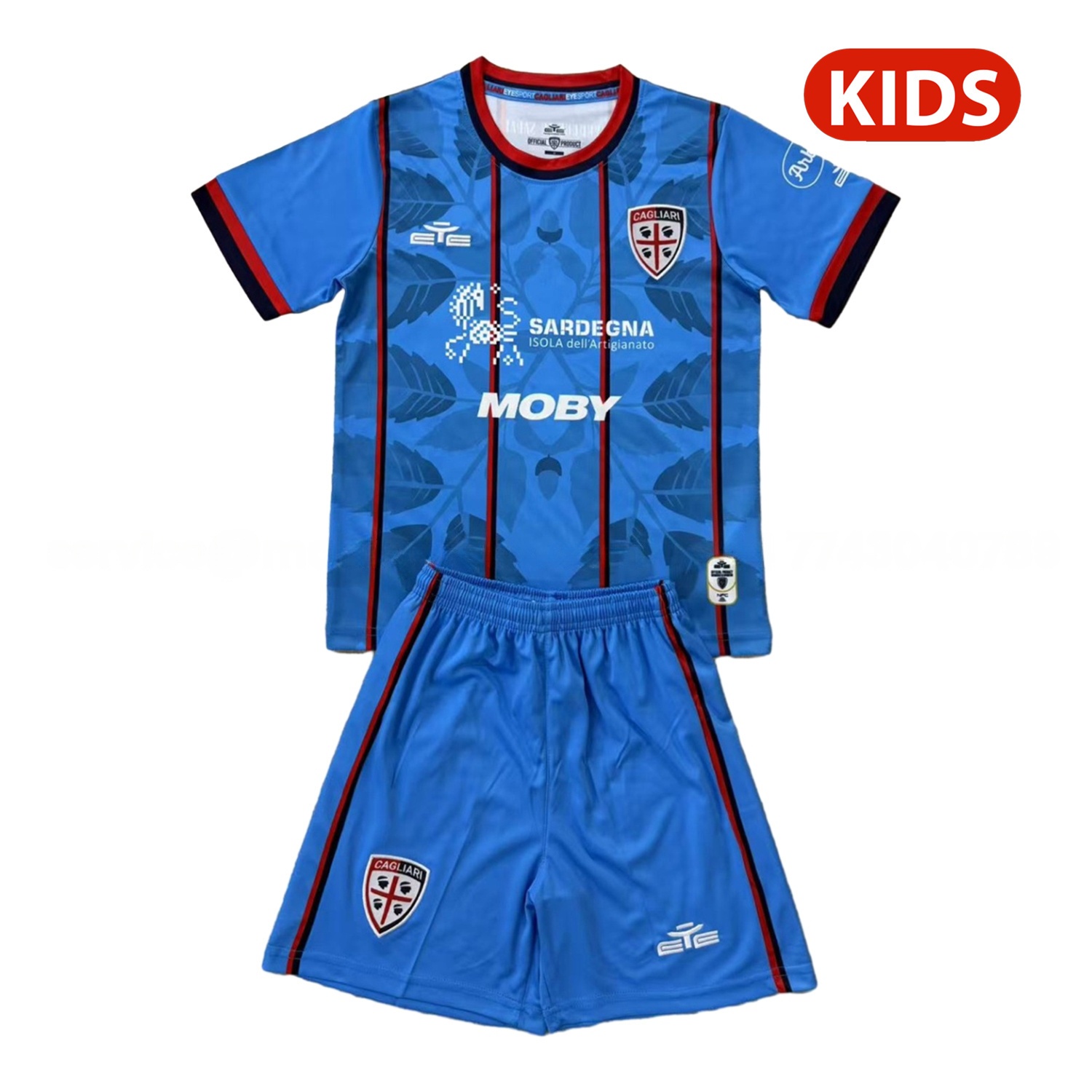 Cagliari Calcio 25-26 Third Kids Kit - ManixJersey