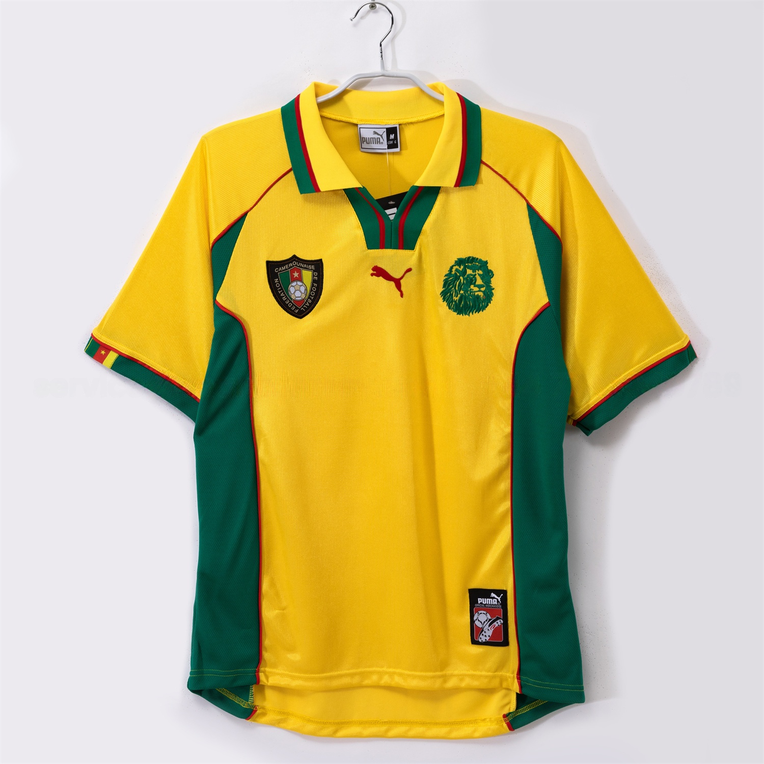 Retro Cameroon 1998-99 Away Yellow Jersey - ManixJersey
