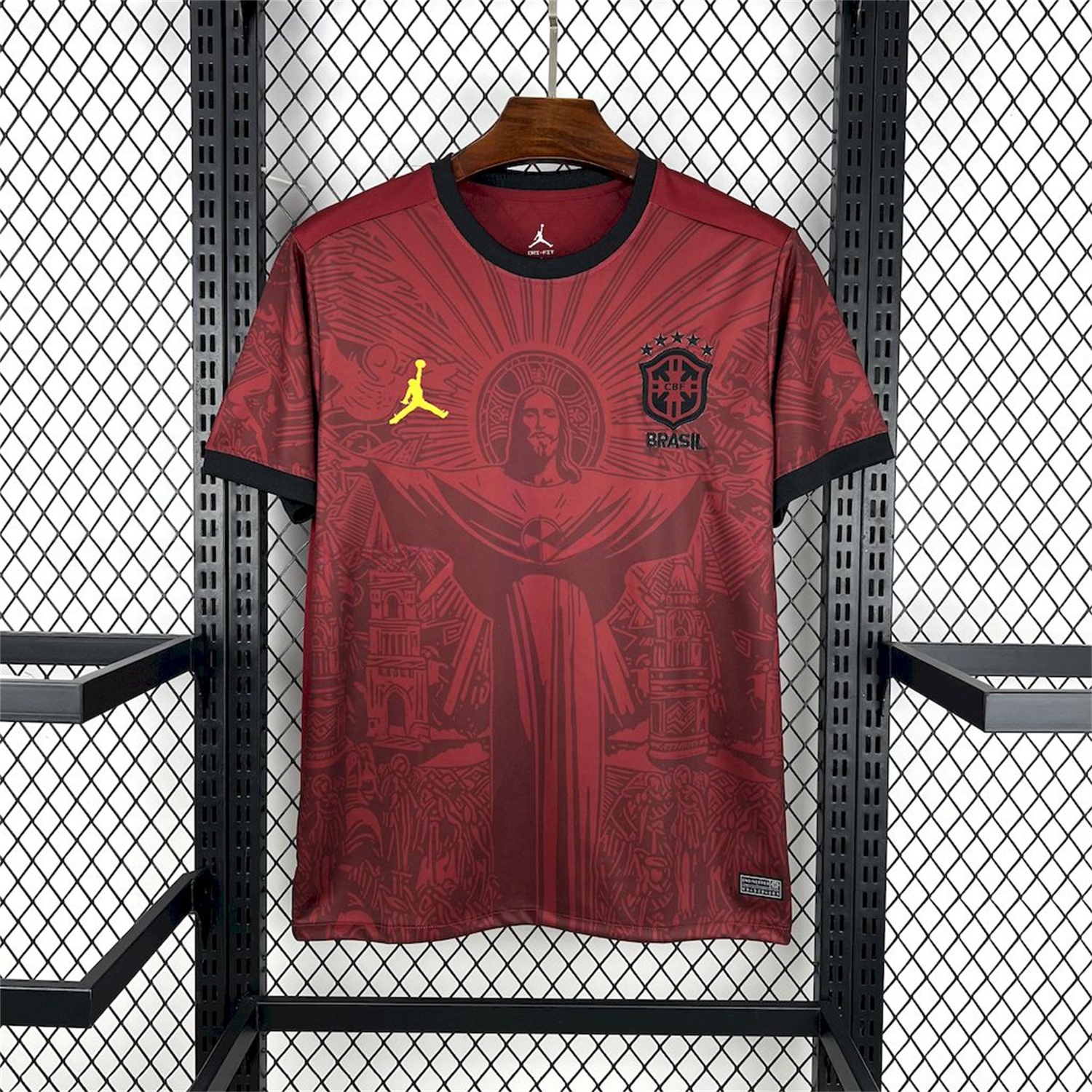 Brazil 25-26 Jordan Maroon Deep Red Special Edition Jersey - Fans Version - ManixJersey