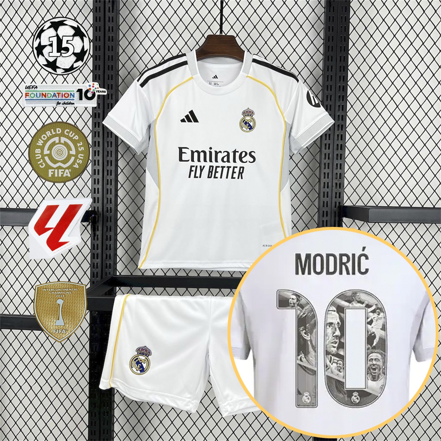 Real Madrid 25-26 Home Modrić Limited Edition Kids Kit - Fans Version - ManixJersey