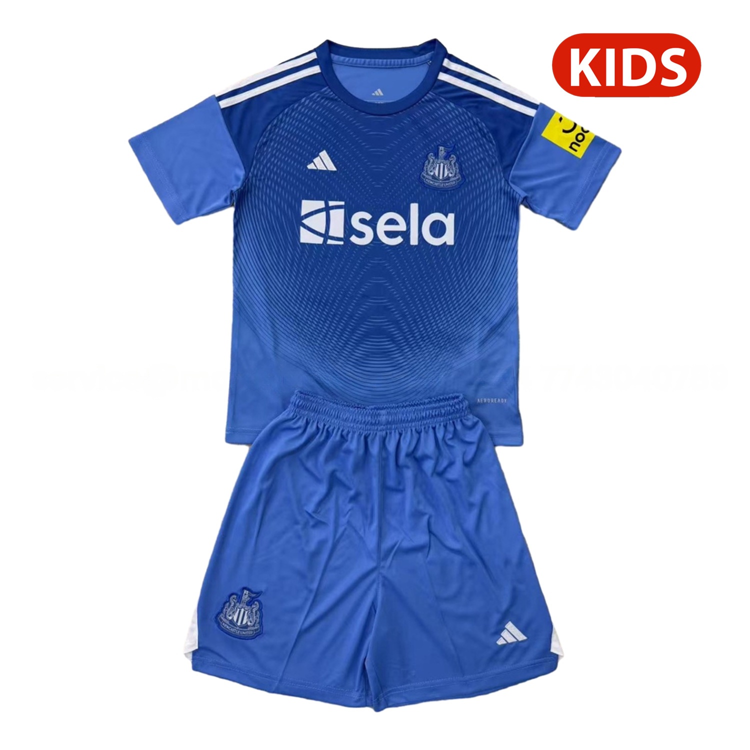 Newcastle United 25-26 Blue Goalkeeper Kids Kit - ManixJersey