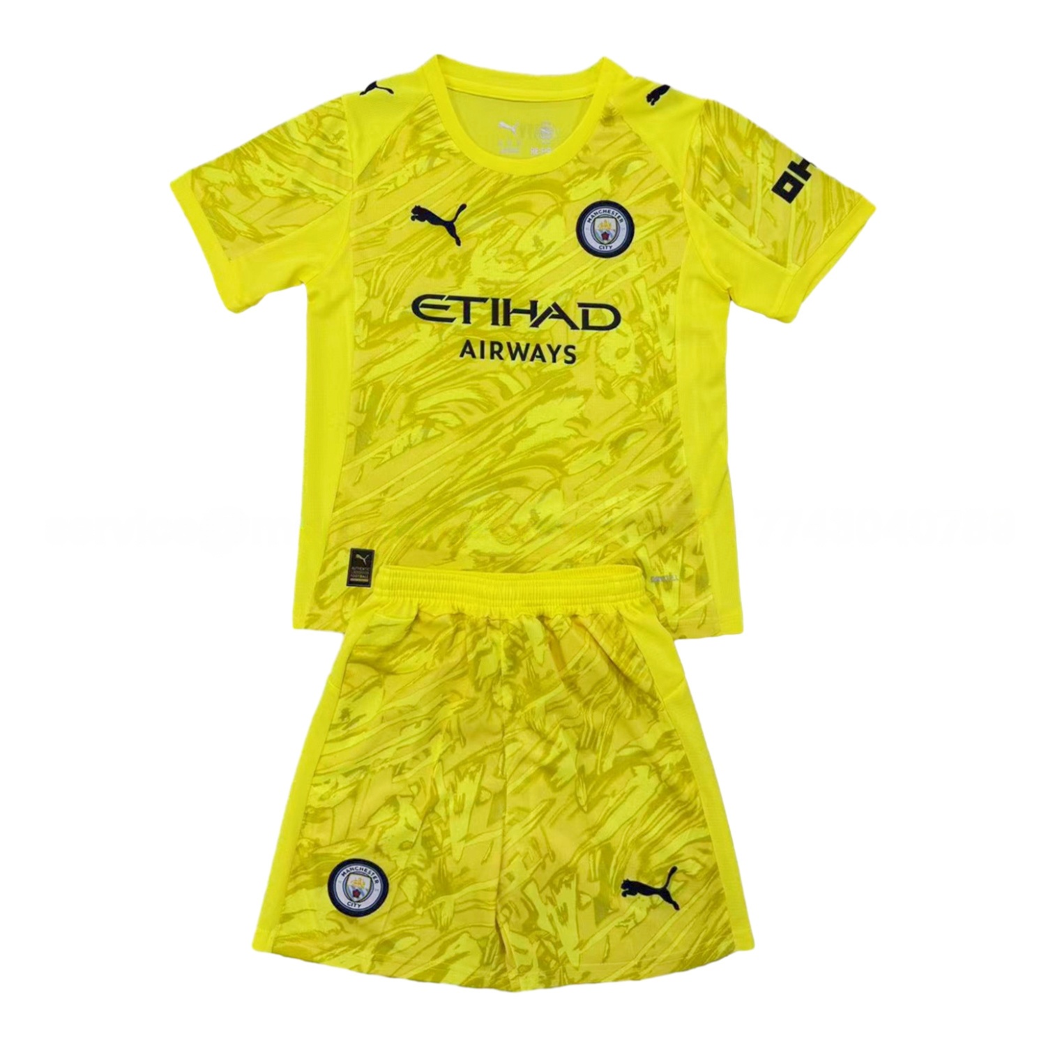 Manchester City 25-26 Yellow Goalkeeper Men's Adult Jersey Set - Fans Version - ManixJersey