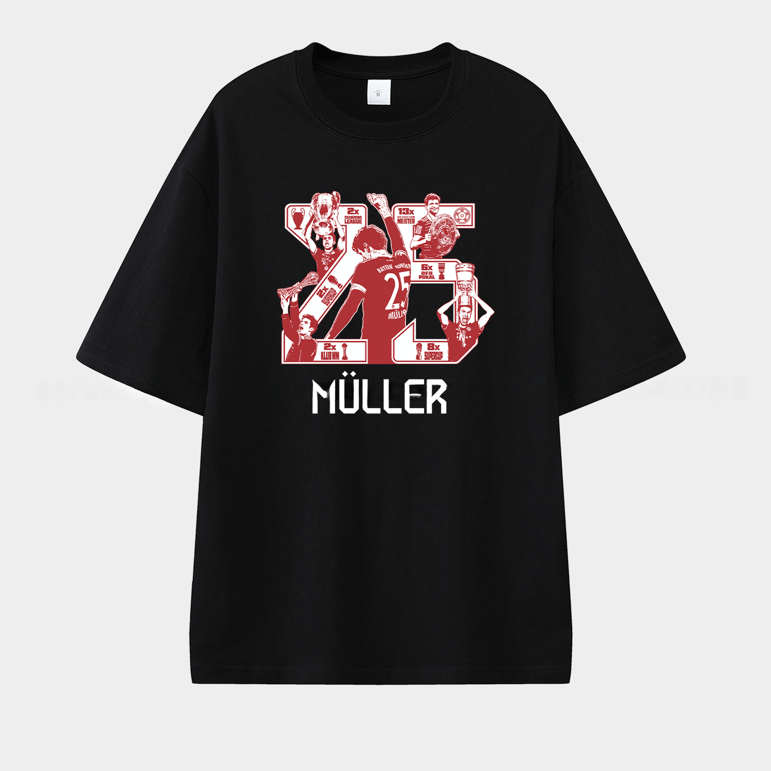 Bayern Munich Müller‘s Championship Summary Unisex Pure Cotton T-shirt - ManixJersey