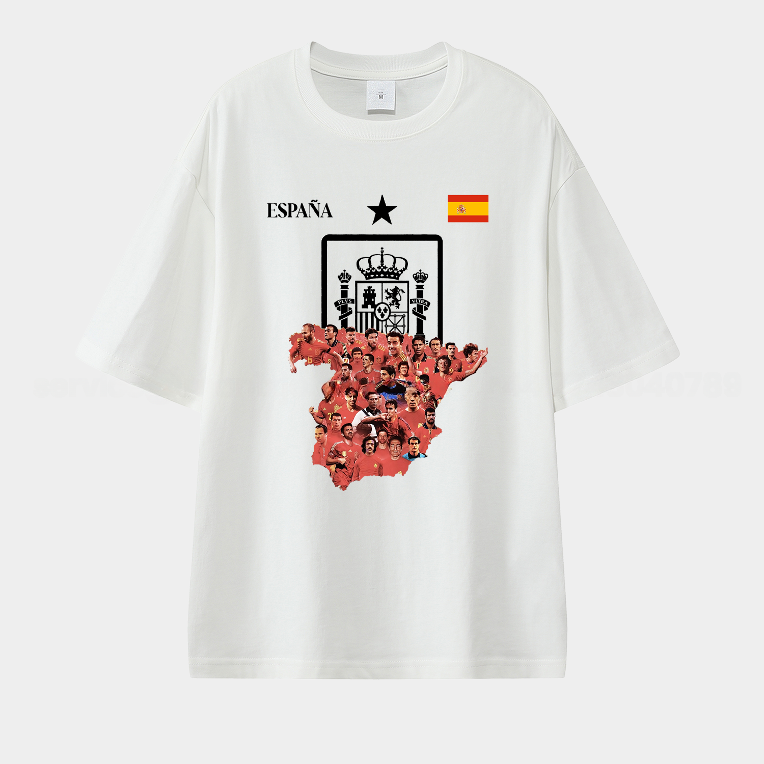 Spain Legendary Players Unisex Pure Cotton T-shirt - ManixJersey