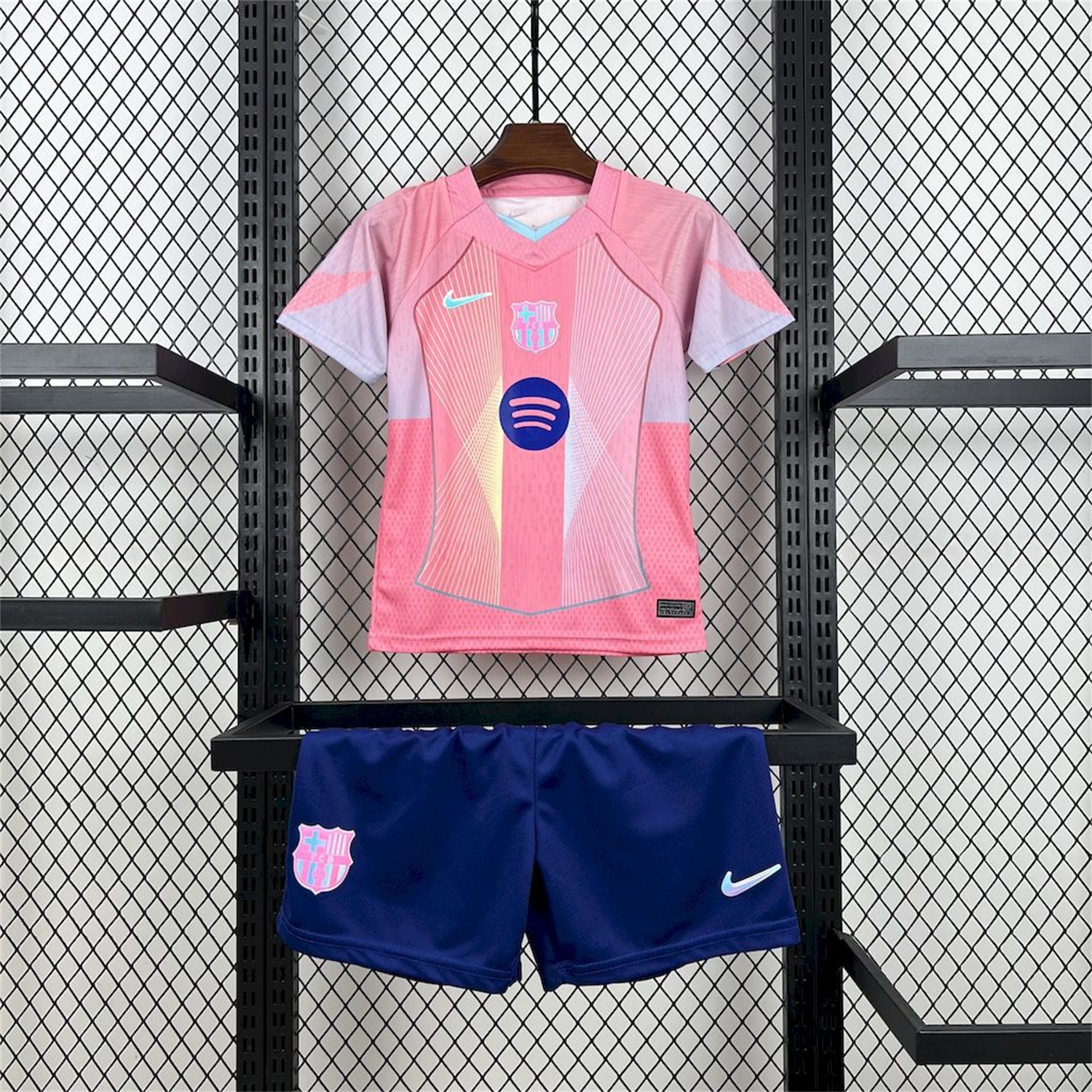 B.A.R.S.A 25-26 T90 White Lines Pink Gradient Special Kids Kit - ManixJersey
