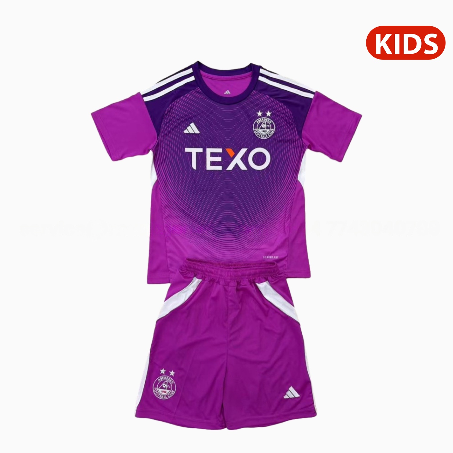 Aberdeen 25-26 Purple Goalkeeper Kids Kit - ManixJersey