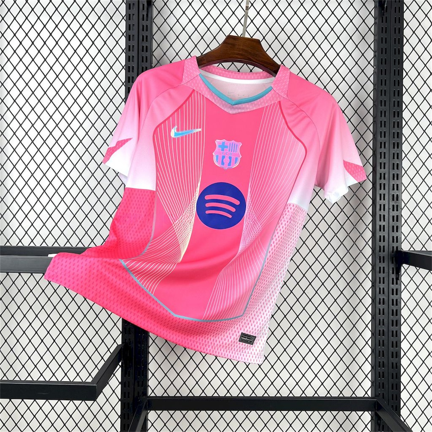 B.A.R.S.A 25-26 T90 White Lines Pink Gradient Special Jersey - Fans Version - ManixJersey