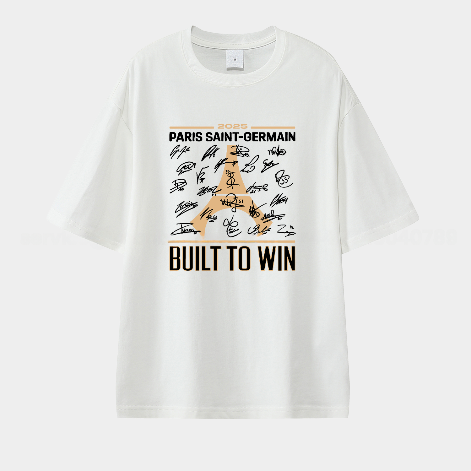 Paris Saint-Germain PSG 2025 Build To Win Eiffel Tower Unisex Pure Cotton T-shirt - ManixJersey