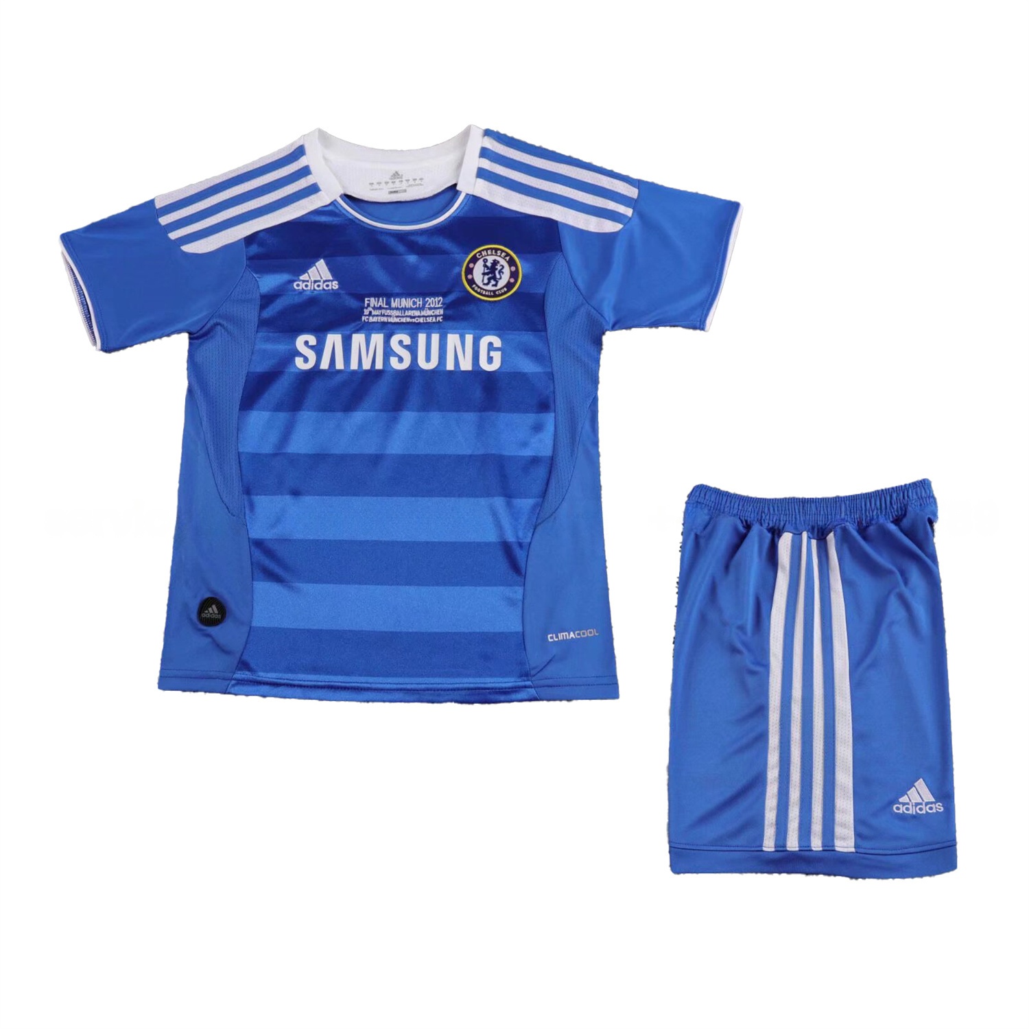 Retro C.H.E.L.S.E.A 2011-12 Champions League Final Home Kids Kit - ManixJersey