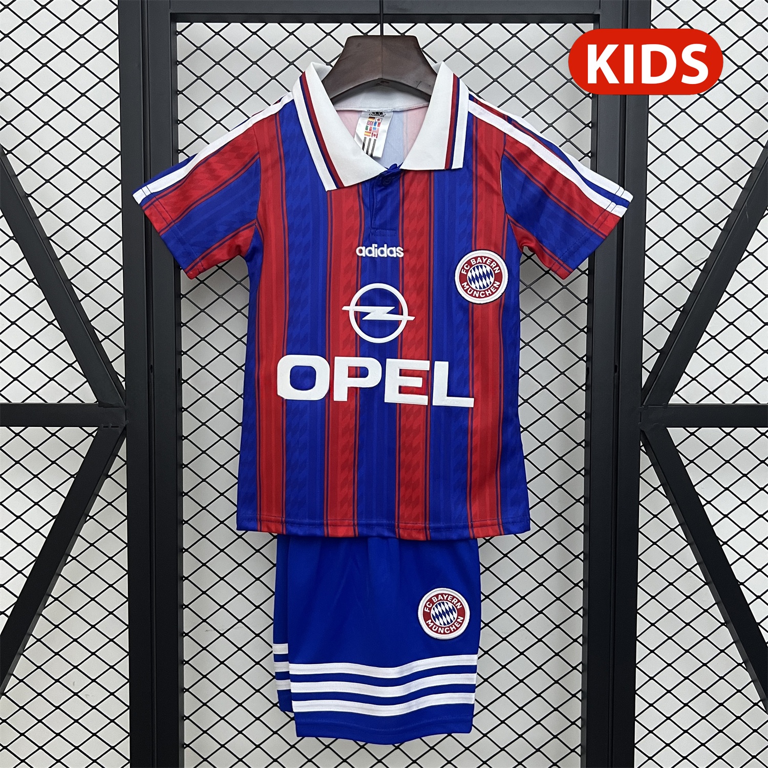 Retro Bayern Munich 1995-97 Home Kids Kit - ManixJersey