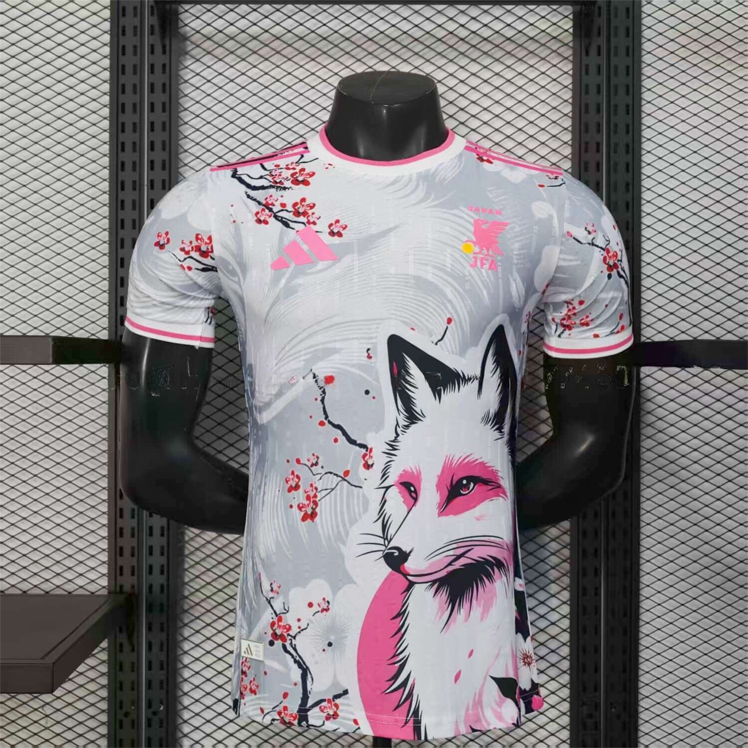Japan 25-26 Plum Blossom and Snow Fox White Jersey - Player Version - ManixJersey