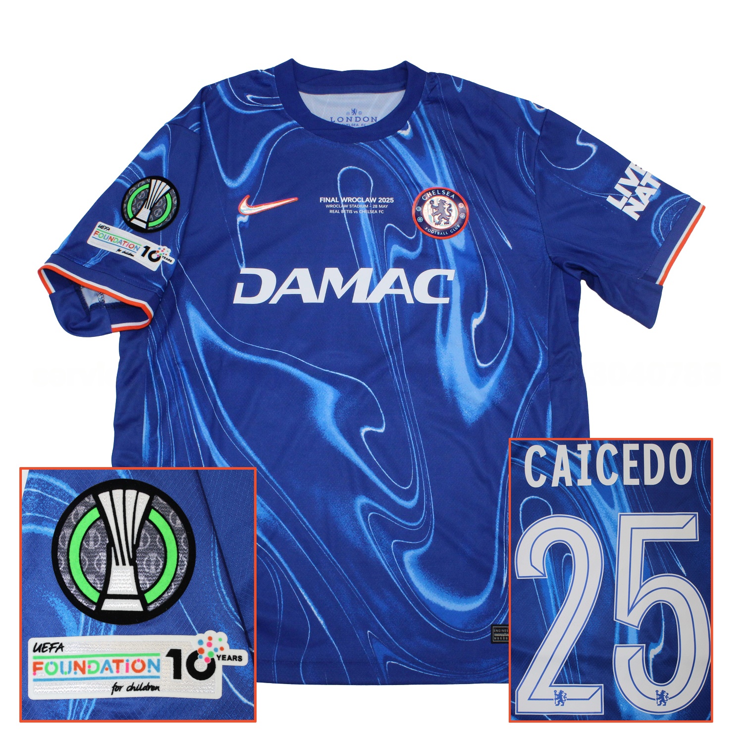 C.H.E.L.S.E.A 24-25 Conference League Final Home Jersey - Fans Version - ManixJersey