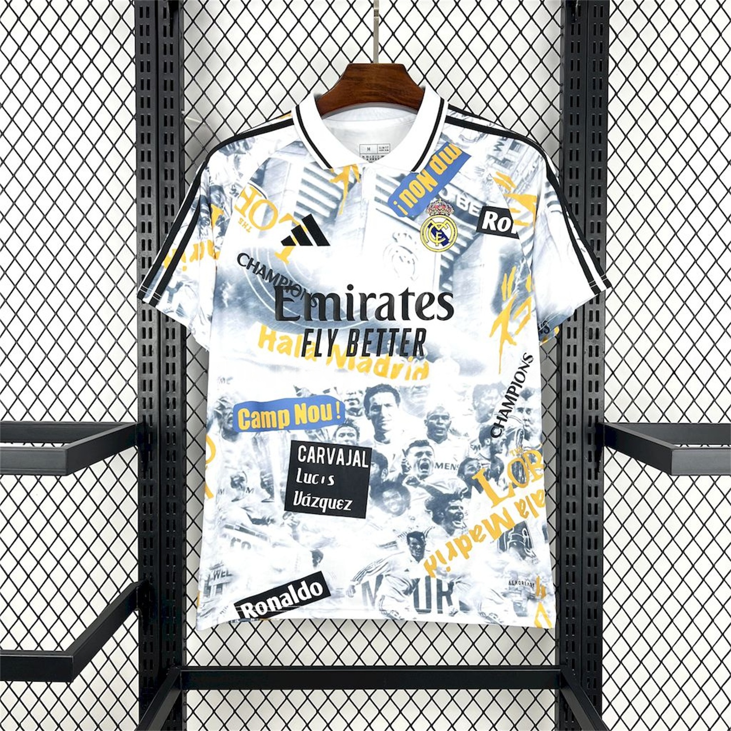 Real Madrid 25-26 Capture Of Camp Nou POLO White Special Jersey - Fans Version - ManixJersey
