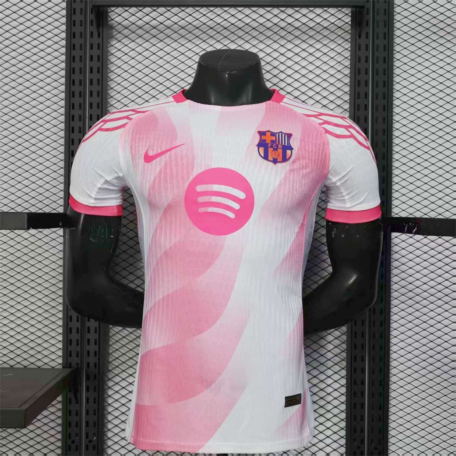 B.A.R.S.A 25-26 Red and White Diagonal Gradient Special Jersey - Player Version - ManixJersey