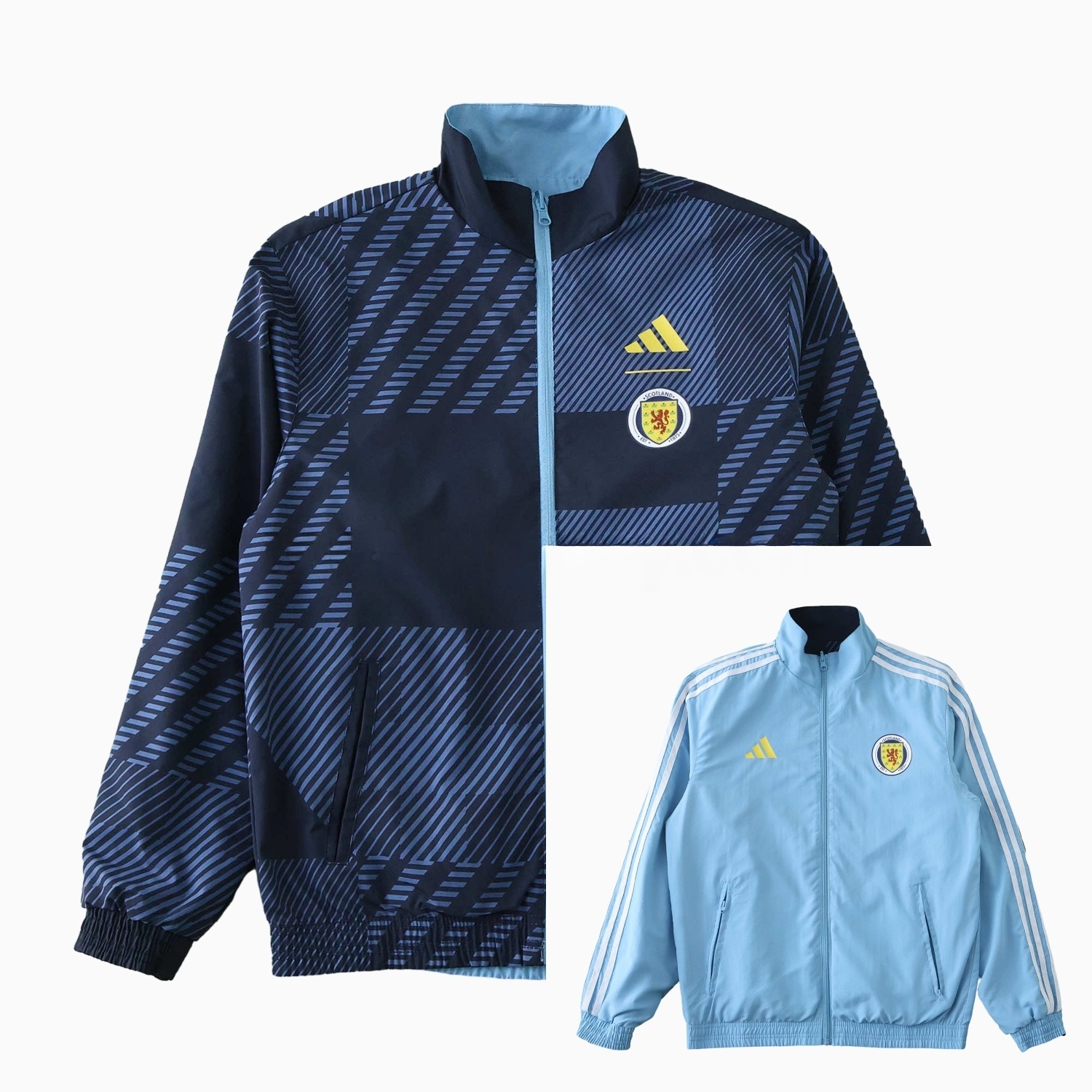 S-c-o.t l.a-n.d 24-25 Home Style Double Sided Reversible Windbreaker - Deep Blue - ManixJersey