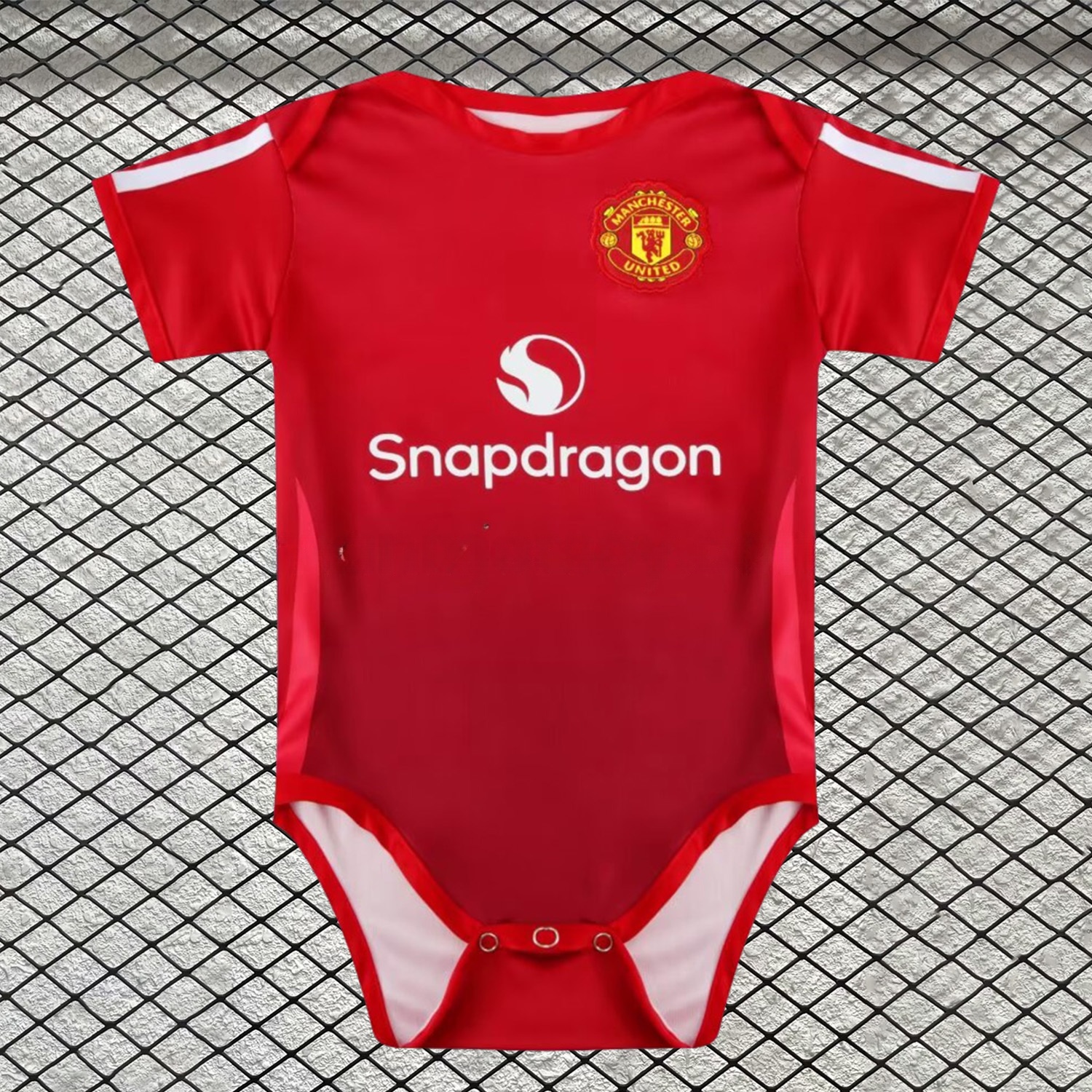Manchester United 24-25 Home Baby Crawling Suit - ManixJersey