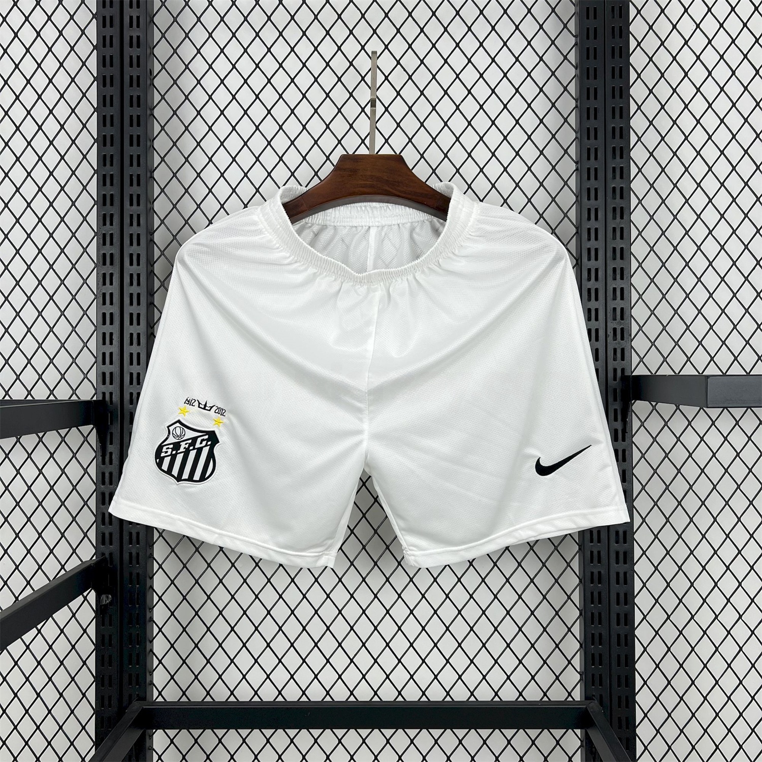 Retro Santos 2012 Home Shorts - ManixJersey