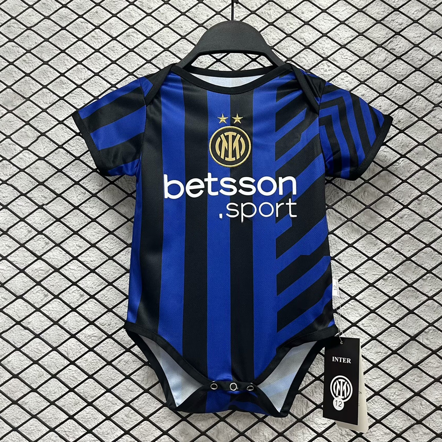 Inter Milan 24-25 Home Baby Crawling Suit - ManixJersey