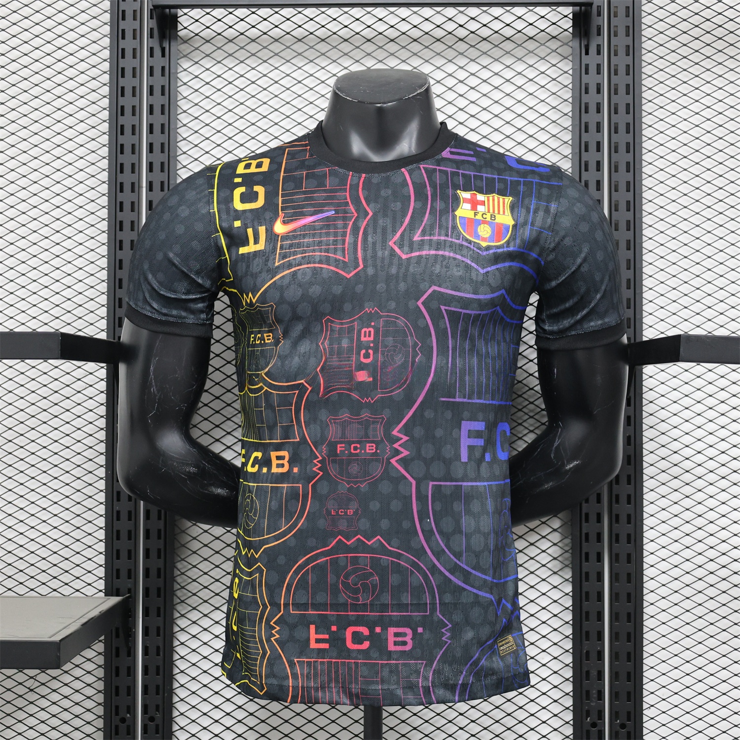 Barcelona 24-25 Black Fluorescent ICON Special Edition Jersey - Player Version - ManixJersey