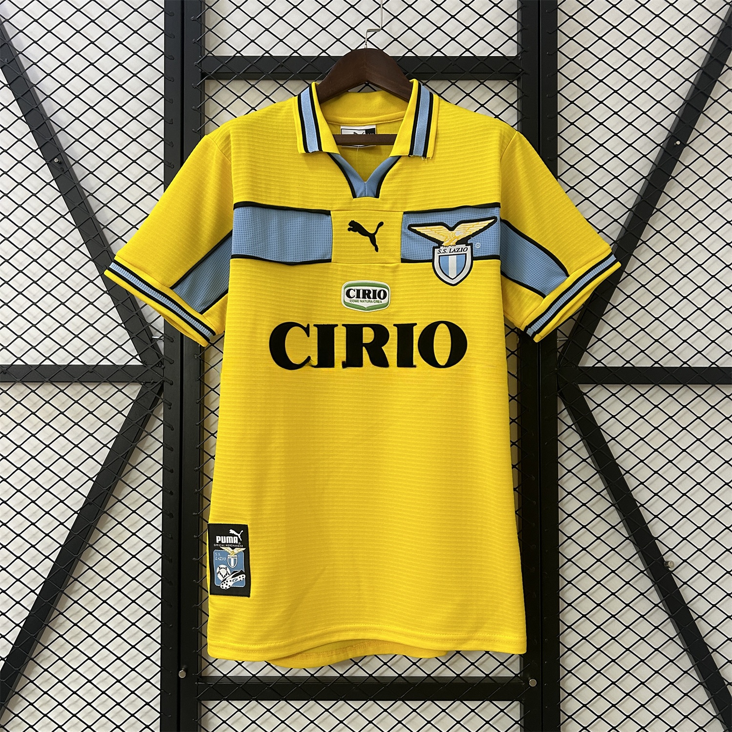Retro Lazio 98-99 Yellow Away Jersey - ManixJersey