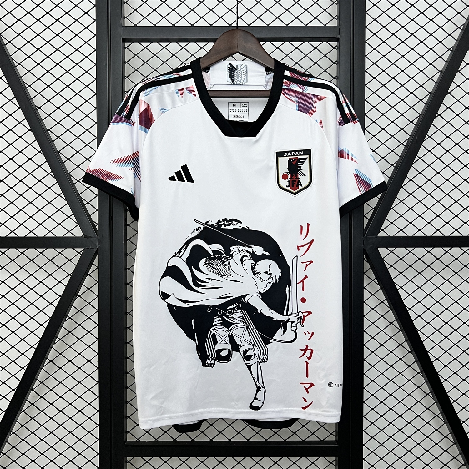 Japan 2024 Levi Ackerman White Jersey - Fans Version - ManixJersey