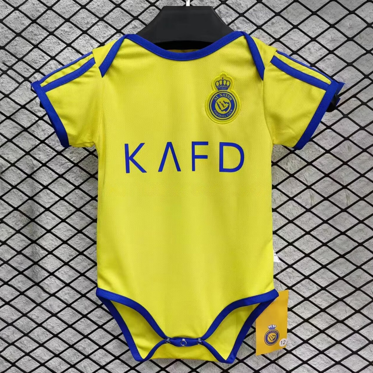 Al Nassr Riyadh Victory 24-25 Home Baby Crawling Suit - ManixJersey