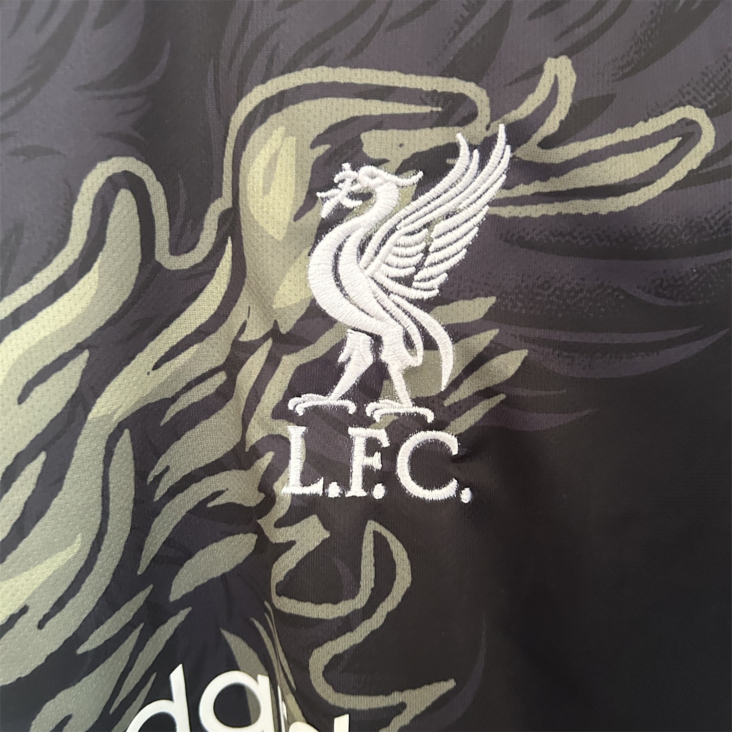 Liver.pool 25-26 Gray Green Liver.pool Bird Black Jersey - Fans Version - ManixJersey