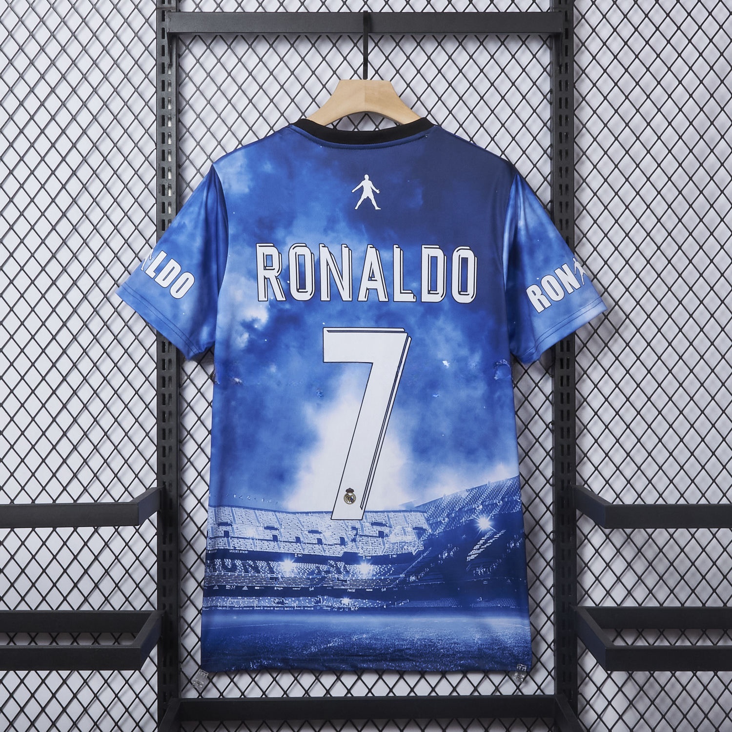 Cristiano Ronaldo Real Madrid 2017-18 Away Career Commemorative Jersey - Fans Version - ManixJersey