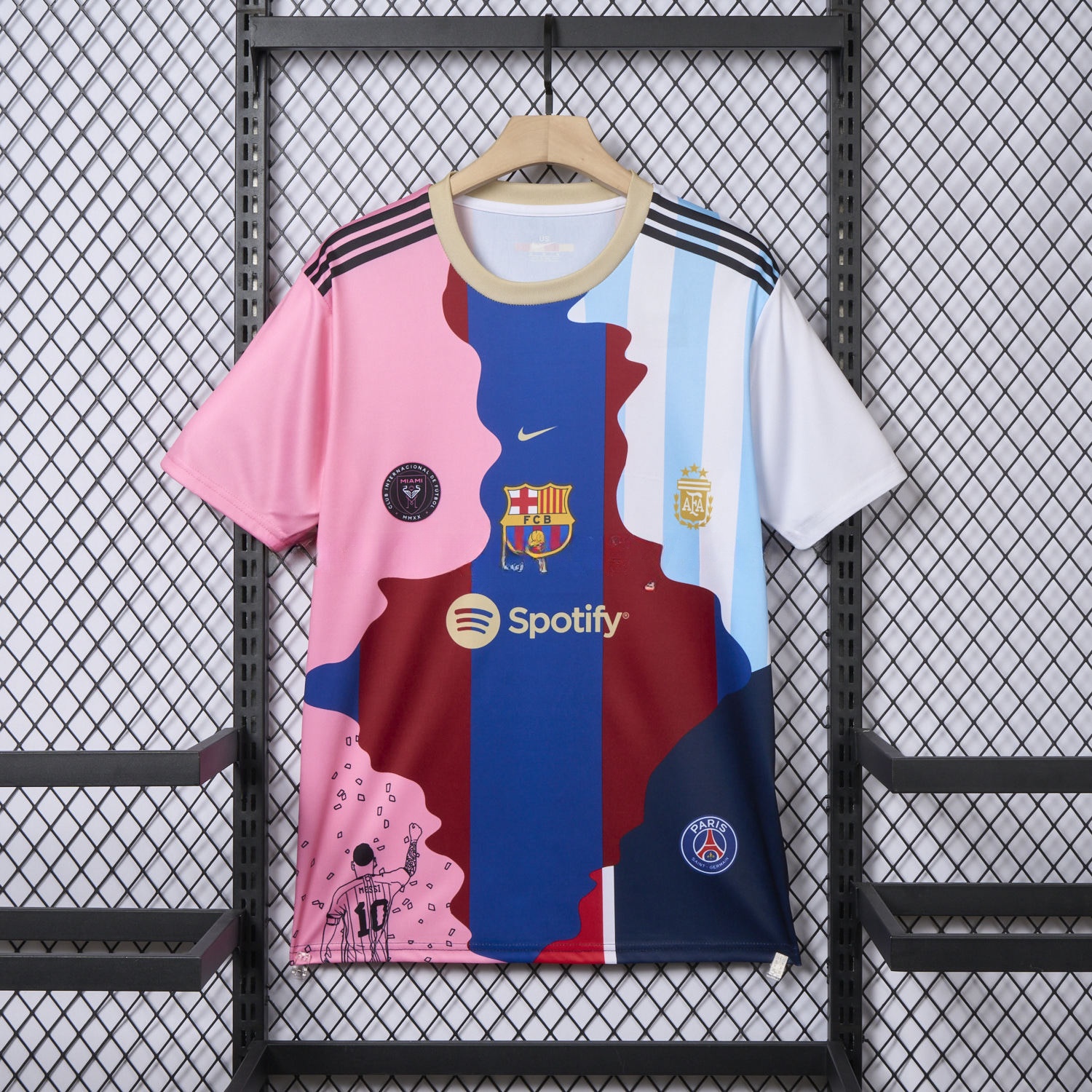 Messi Career Commemorative Jersey - Fans Version - B.A.R.S.A Argentina Paris Saint-Germain PSG INT M.A.M - ManixJersey