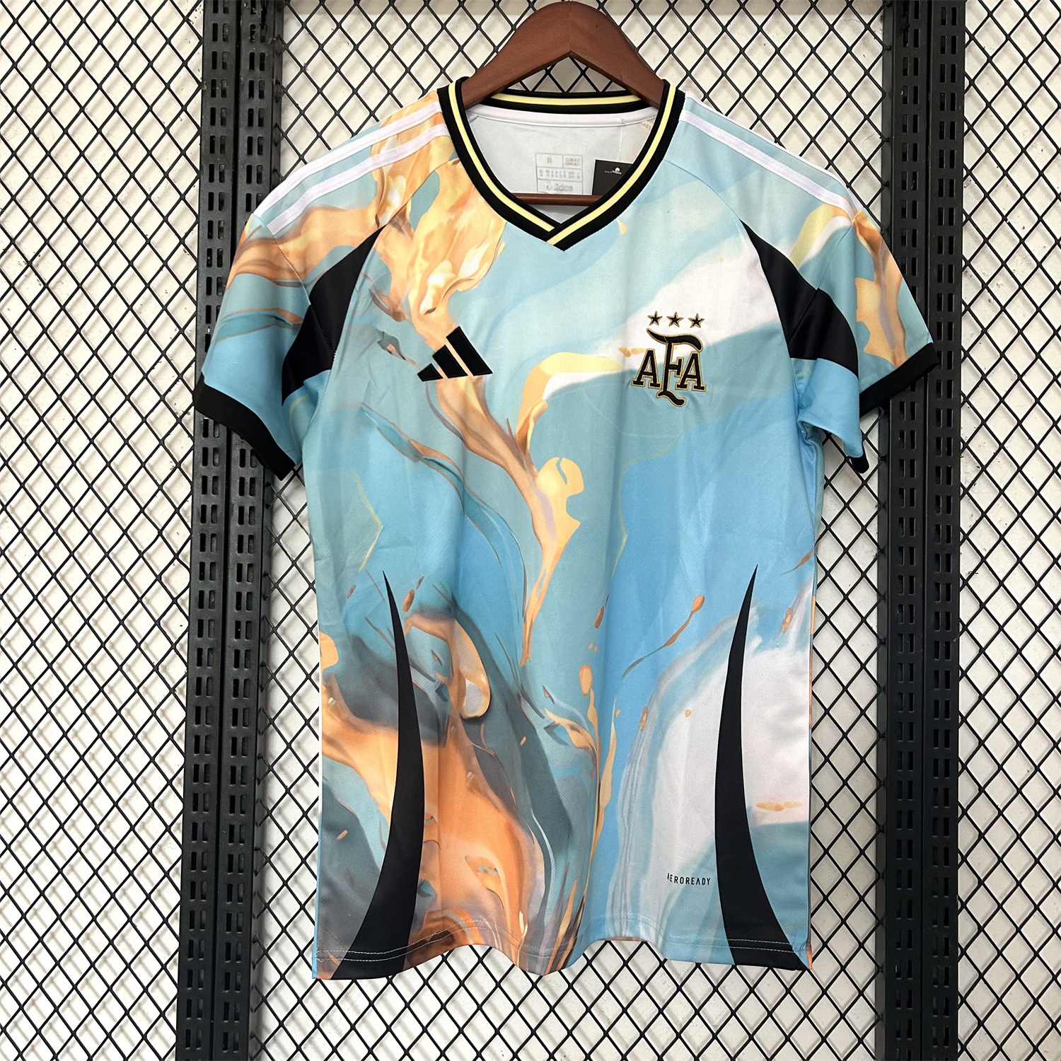Argentina 25-26 Blue and Gold Marble Pattern Special Jersey - Fans Version - ManixJersey