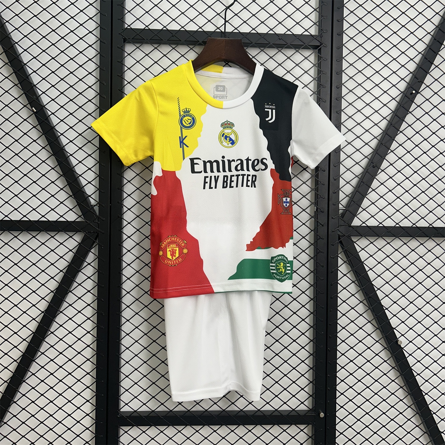 Cristiano Ronaldo Career Commemorative Kids Kit - Real Madrid Manchester United Juventus Portugal Al Nassr Sporting CP - Player Version - ManixJersey