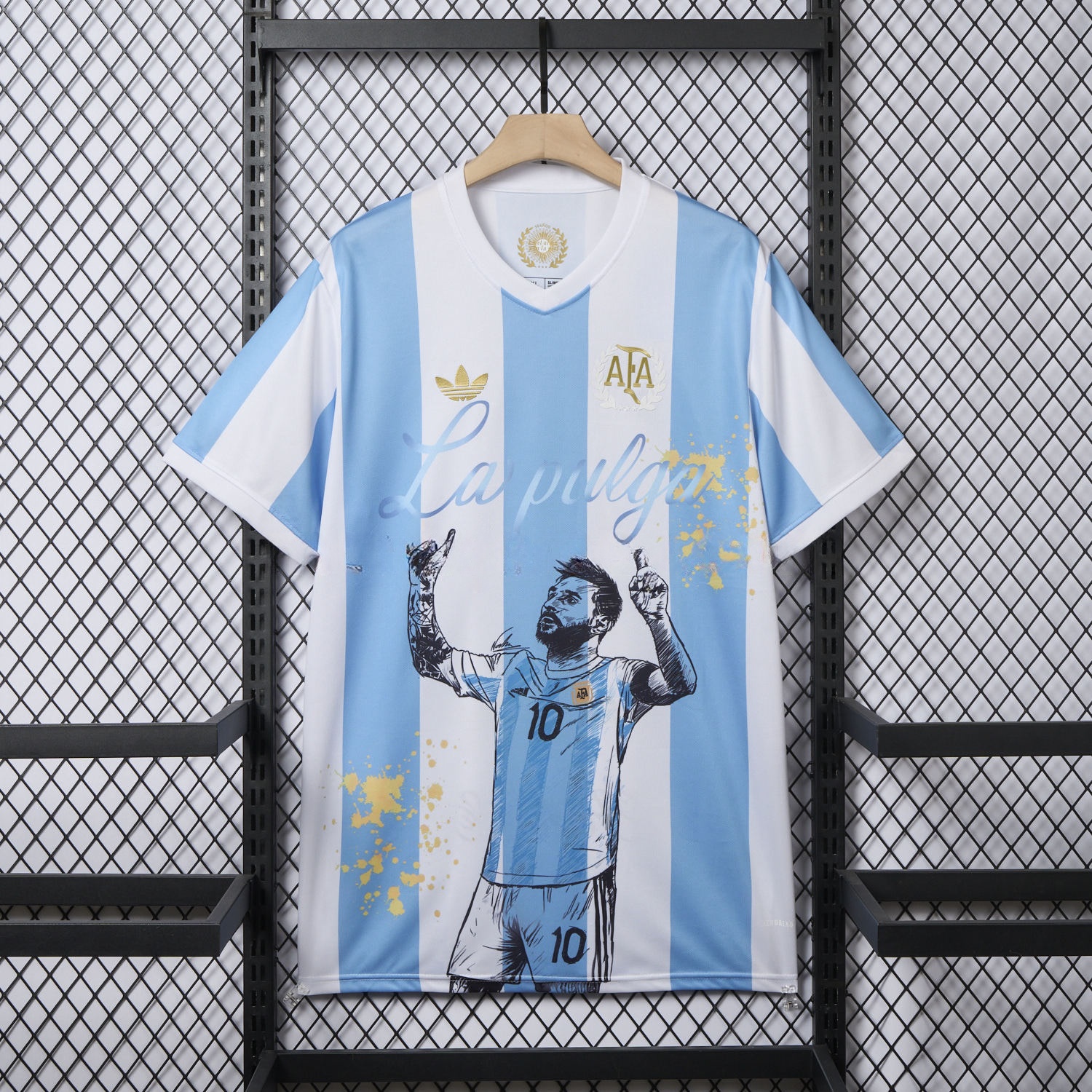 Argentina 25-26 50th Anniversary Messi Graffiti Special Jersey - Fans Version - ManixJersey