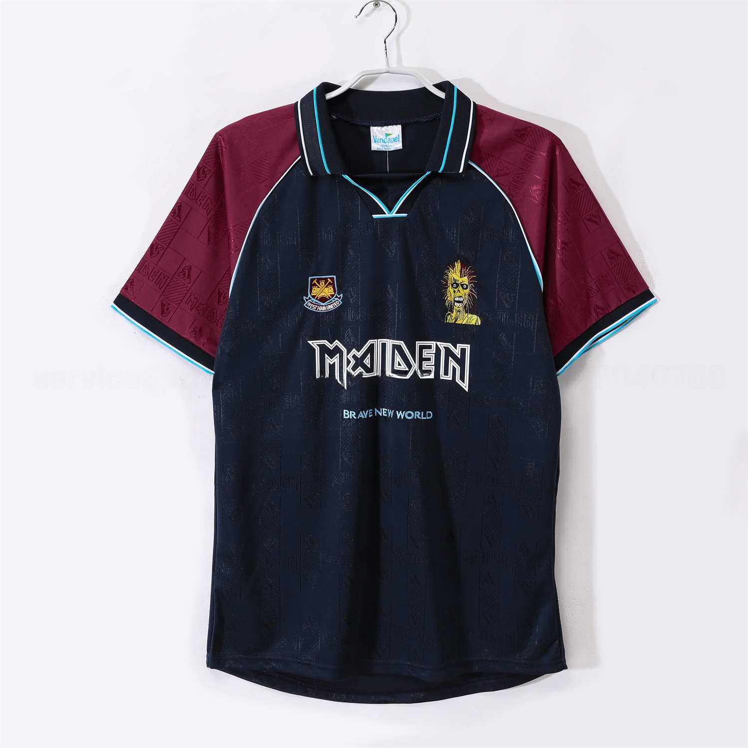 Retro West Ham United 1999 Iron Maiden Home Jersey - ManixJersey