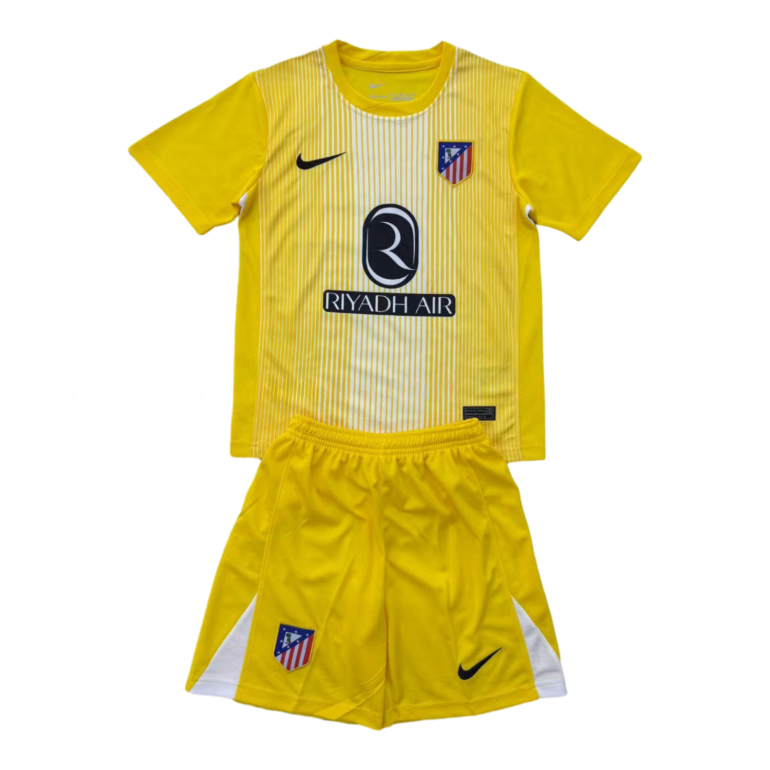 Atletico Madrid 25-26 Yellow Goalkeeper Men's Adult Jersey Set - Fans Version - ManixJersey
