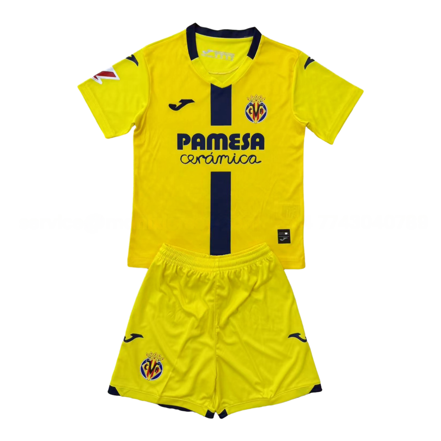 Villarreal 25-26 Home Men's Adult Jersey Set - Fans Version - ManixJersey
