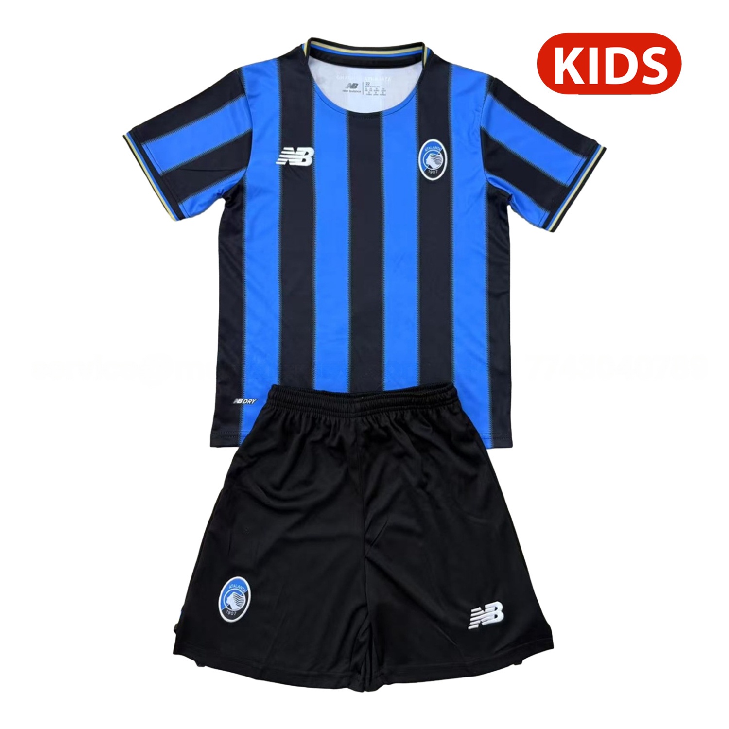 Atalanta 25-26 Home Unsponsored Kids Kit - ManixJersey