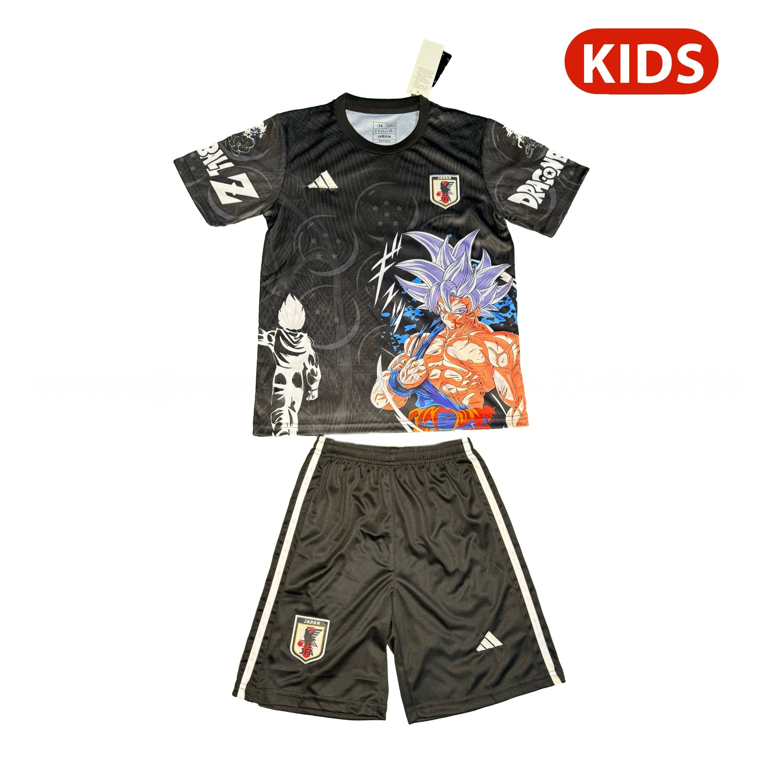 Japan 25-26 Vegetto Black Special Kids Kit - ManixJersey