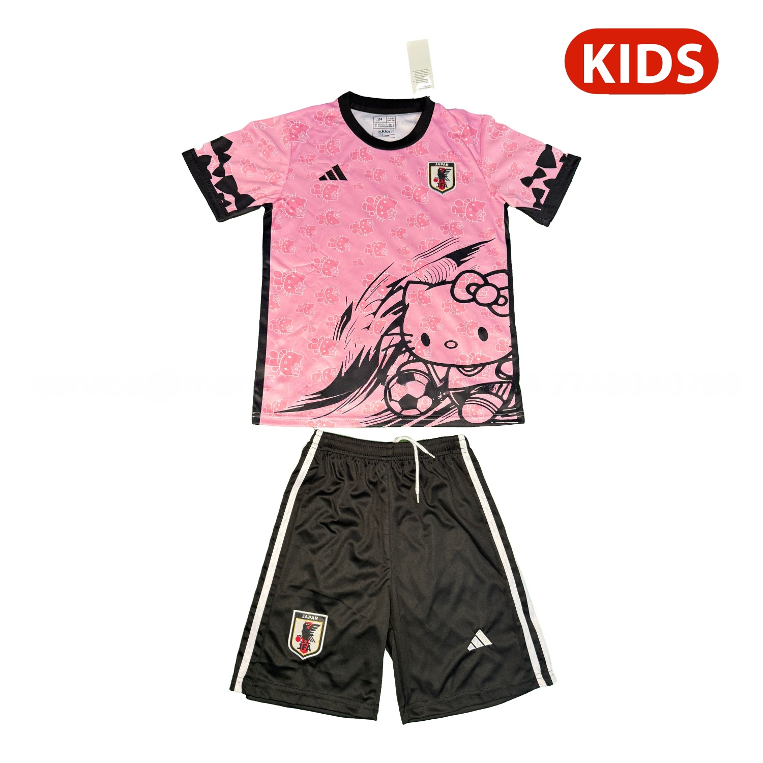 Japan 25-26 Hello Kitty Pink Special Kids Kit - ManixJersey
