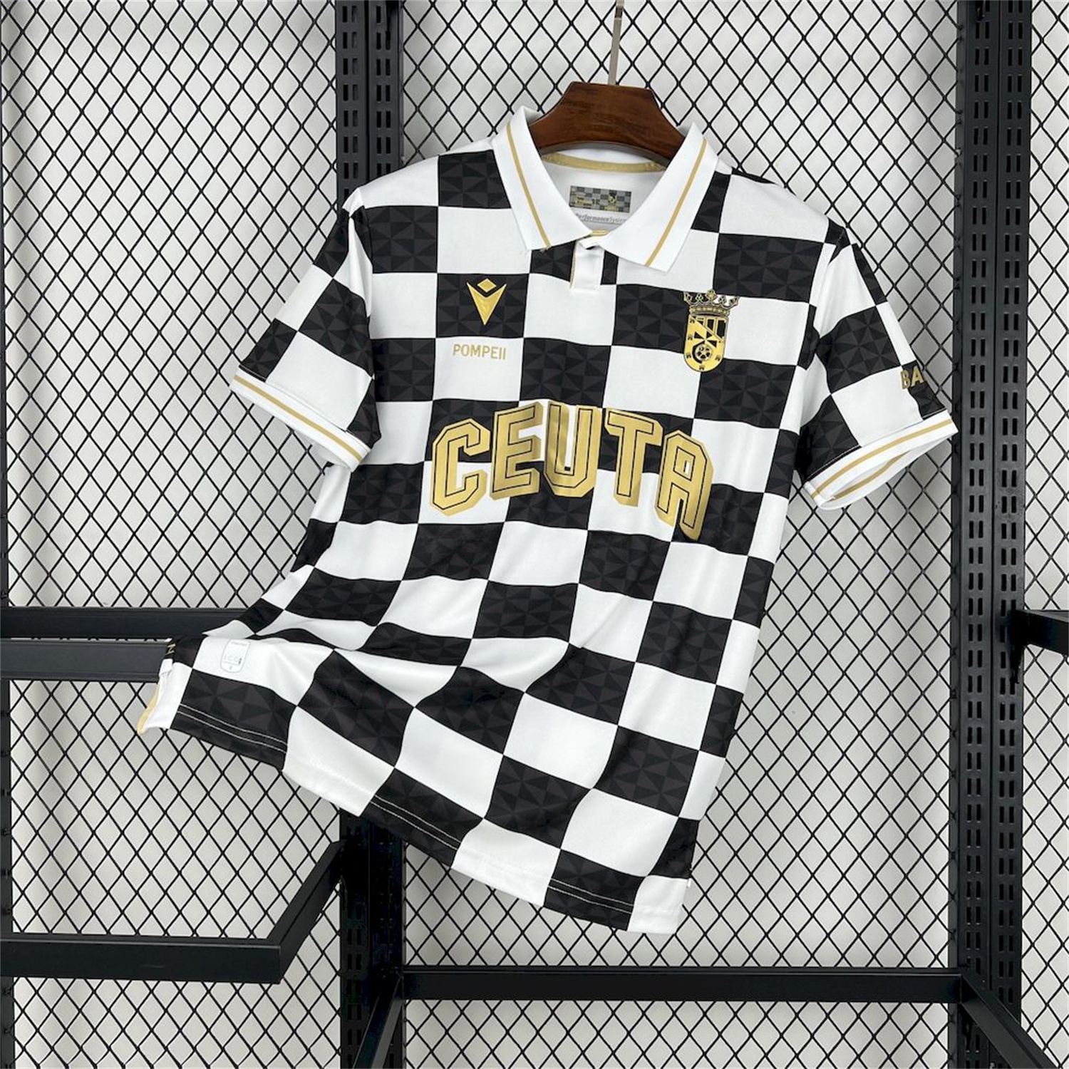 AD Ceuta 24-25 Copa del Rey Black White Jersey - Fans Version - ManixJersey